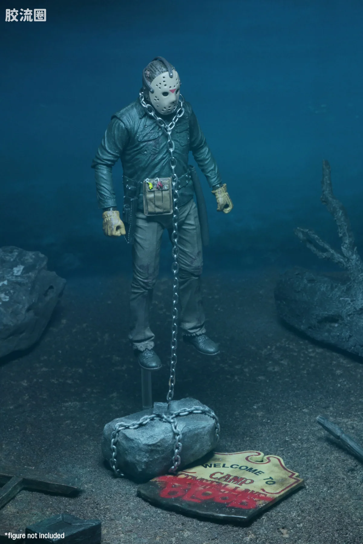 NECA 7寸可动人形系列 场景系列 电影 十三号星期五 水晶湖场景 - 图片