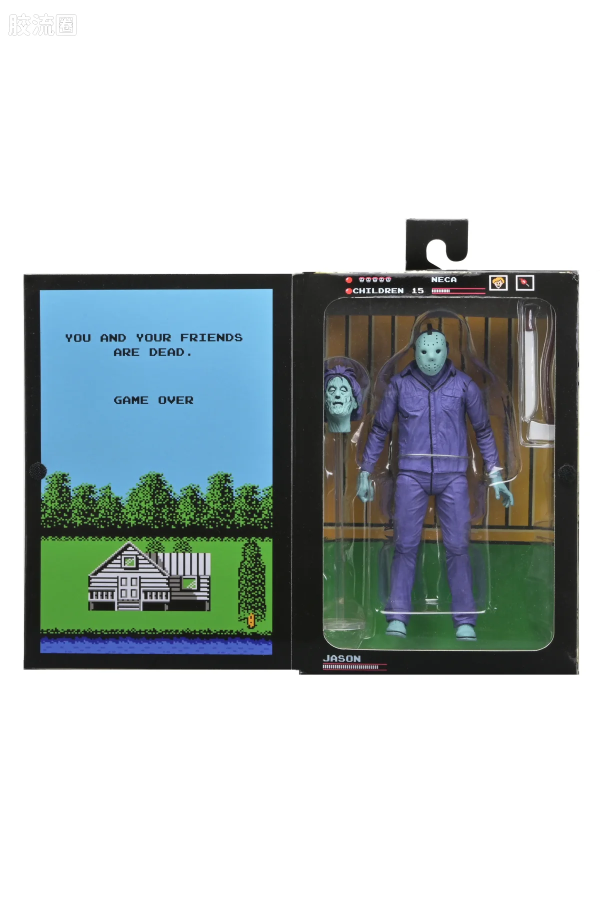 NECA 7寸可动人形系列 终极版/豪华版 游戏系列 十三号星期五 经典电子游戏版杰森 - 图片