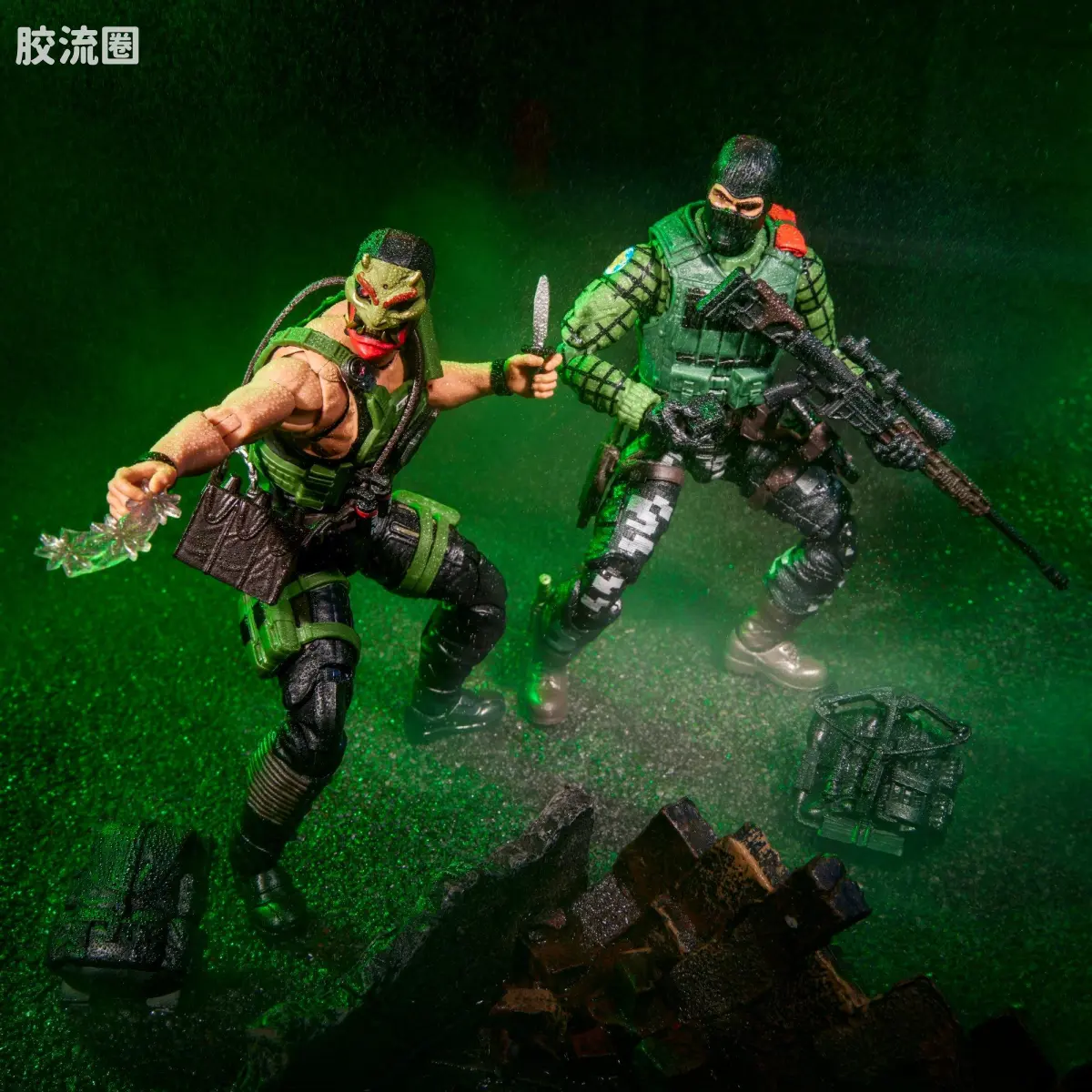 孩之宝 特种部队系列 夜袭部队 桥头堡&旋风腿 - 图片