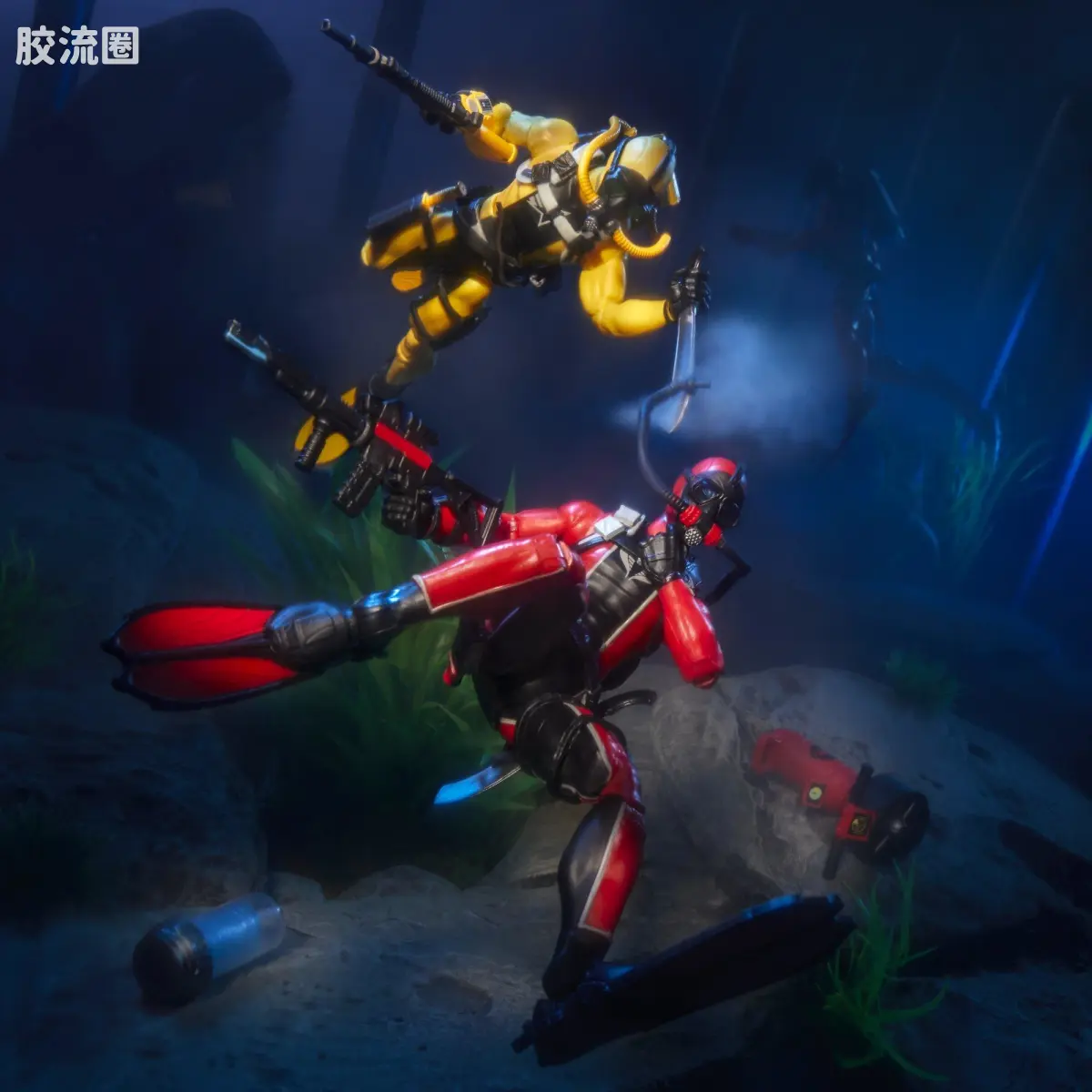 孩之宝 特种部队系列 机密 双人盒装系列 特种部队潜水员VS眼镜蛇潜水员 - 图片