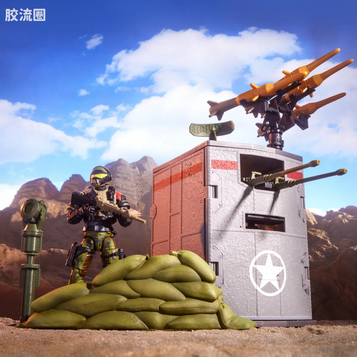 孩之宝 特种部队系列 机密 豪华版系列 钢铁劲旅哨兵&防御单元 - 图片