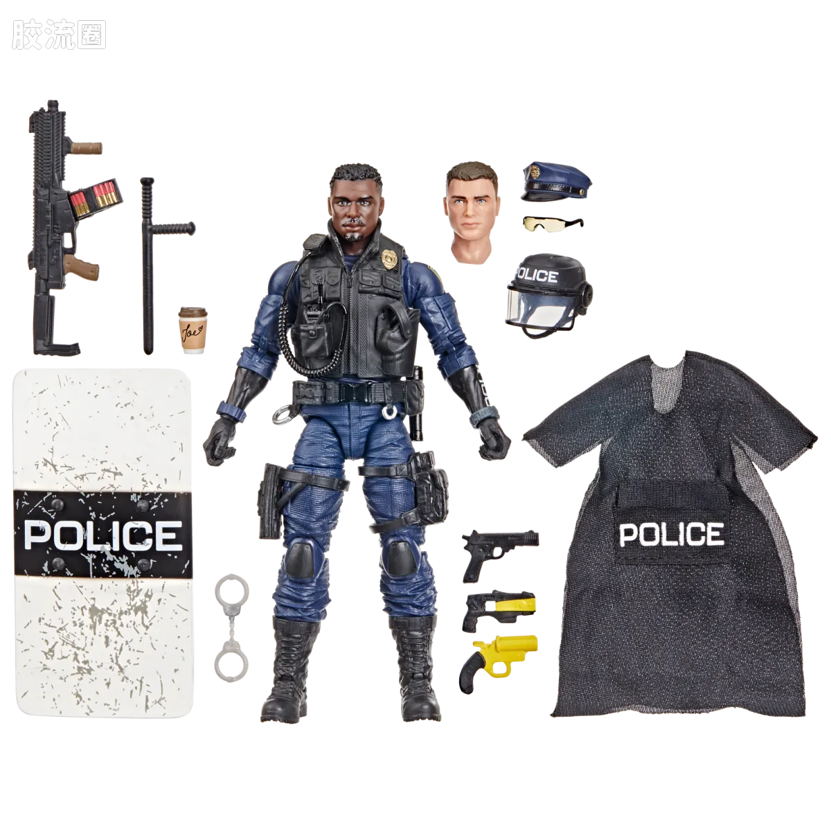孩之宝 特种部队系列 机密系列 传承收藏 行动乔—警察紧急服务队（ESU） - 图片