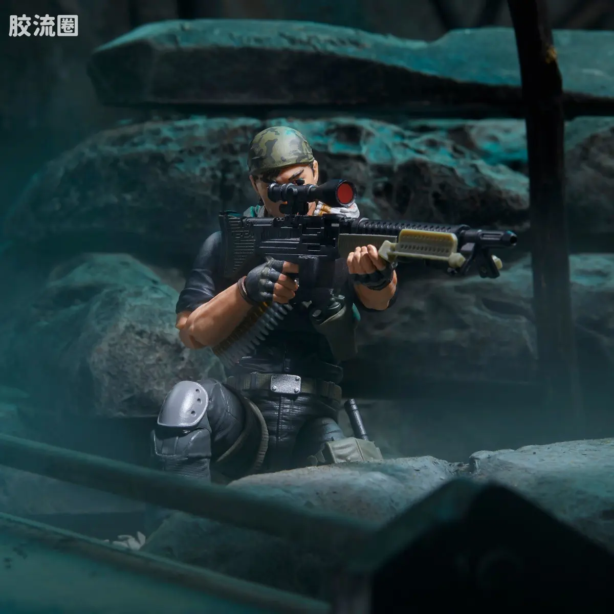 孩之宝 特种部队系列 夜袭部队 Night Force Tunnel Rat 夜袭队 渠沟鼠 - 图片