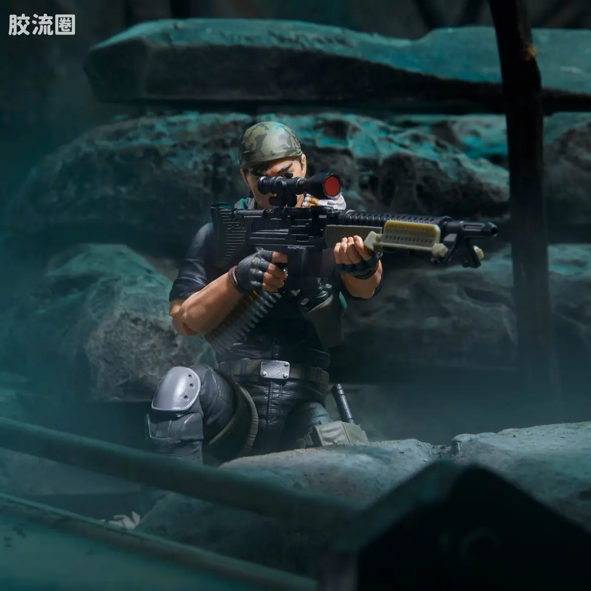 孩之宝 特种部队系列 夜袭部队 Night Force Tunnel Rat 夜袭队 渠沟鼠 - 图片