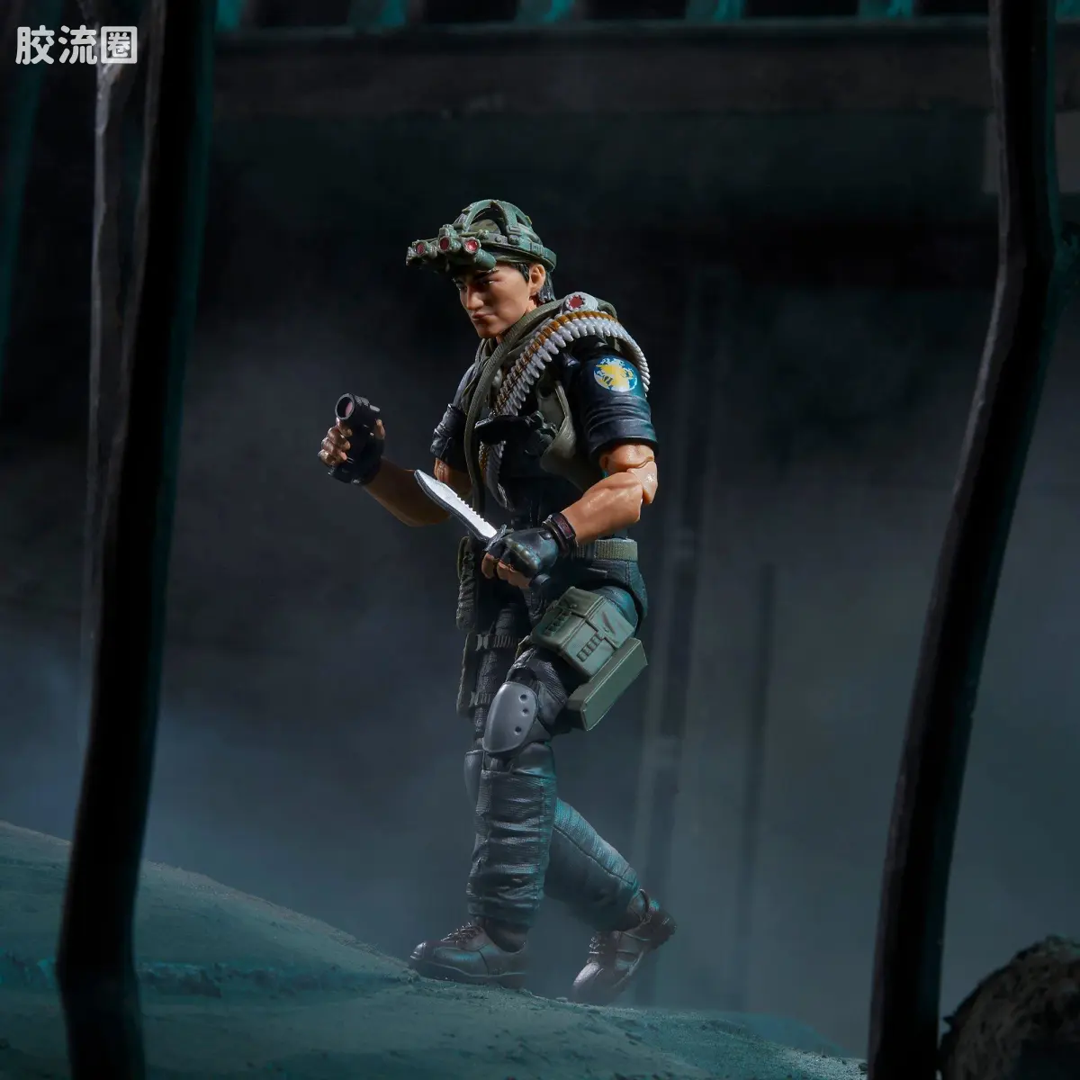 孩之宝 特种部队系列 夜袭部队 Night Force Tunnel Rat 夜袭队 渠沟鼠 - 图片