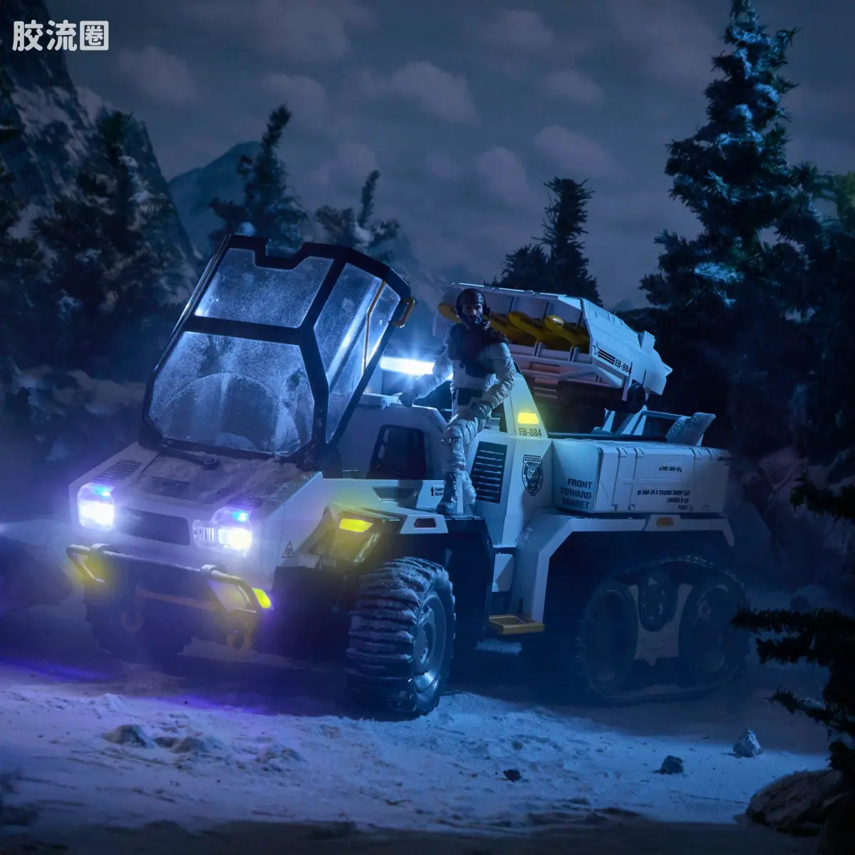 孩之宝 特种部队系列 机密 豪华版系列 雪地C.A.T.载具 及  冻伤 - 图片
