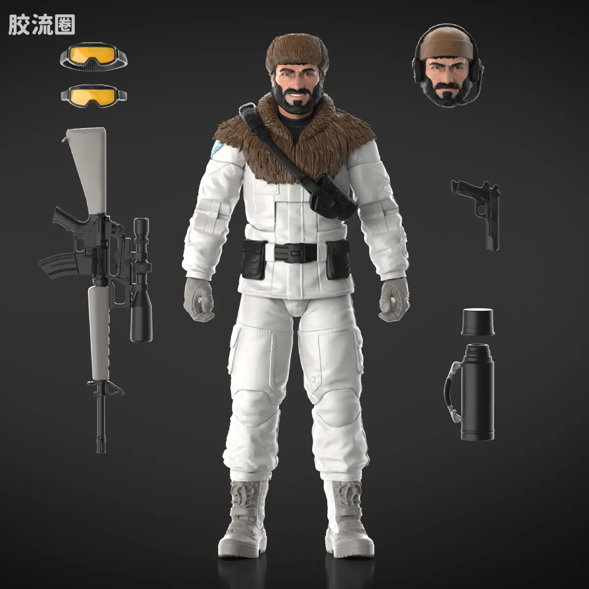孩之宝 特种部队系列 机密 豪华版系列 雪地C.A.T.载具 及  冻伤 - 图片