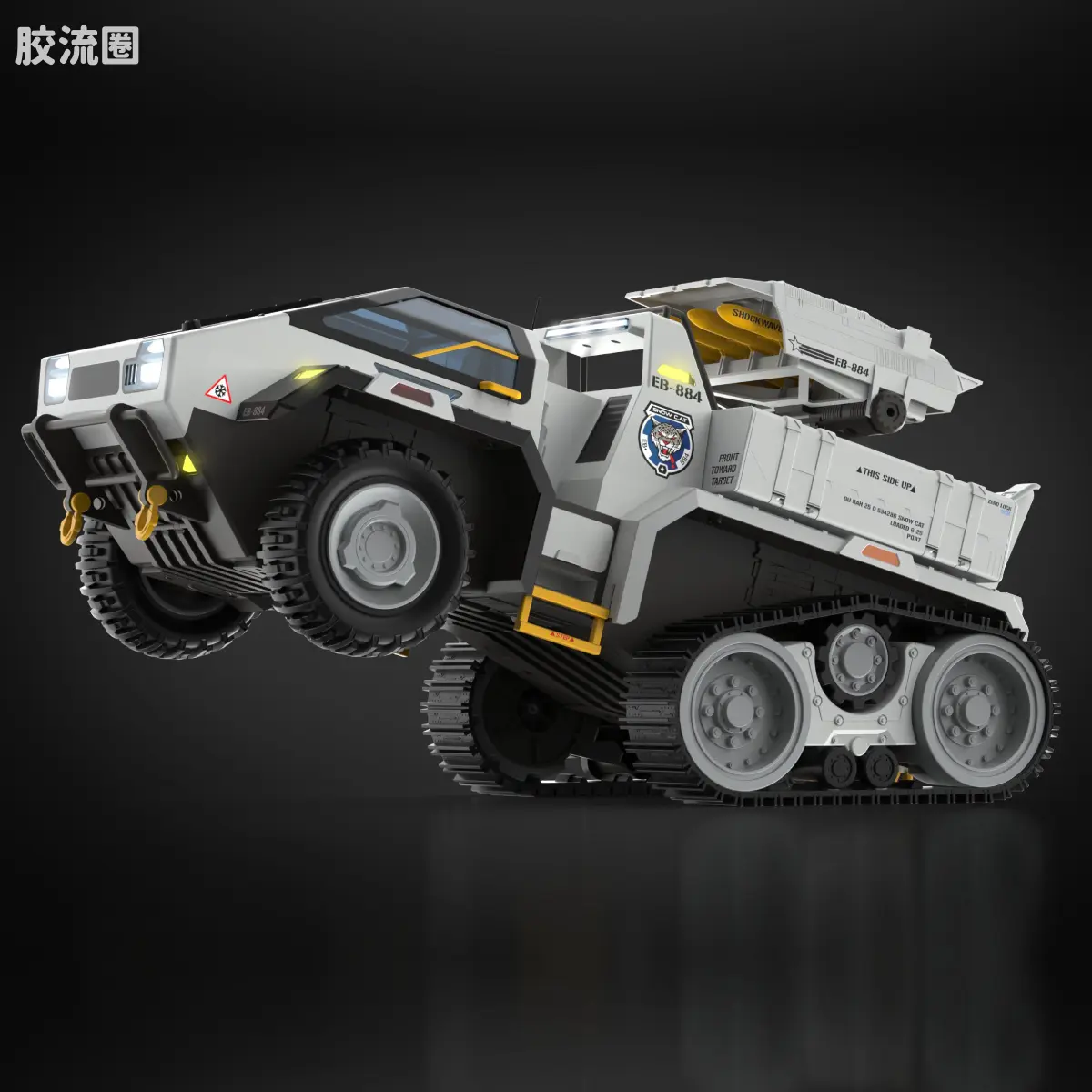孩之宝 特种部队系列 机密 豪华版系列 雪地C.A.T.载具 及  冻伤 - 图片