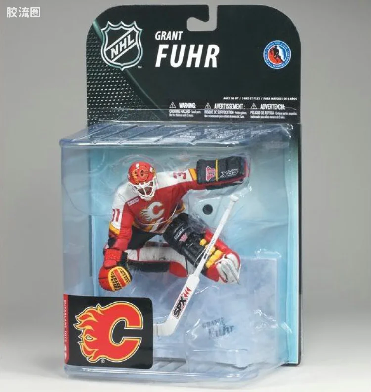 麦克法兰NHL冰球系列玩具 第19代 GRANT FUHR (CALGARY FLAMES)