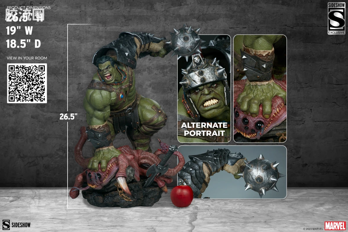 sideshow静态模型系列 Maquette Marvel 角斗士绿巨人 - 图片