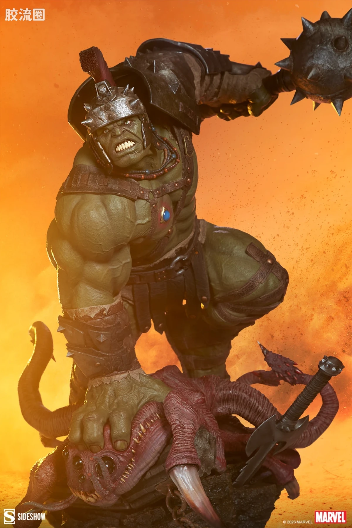 sideshow静态模型系列 Maquette Marvel 角斗士绿巨人 - 图片