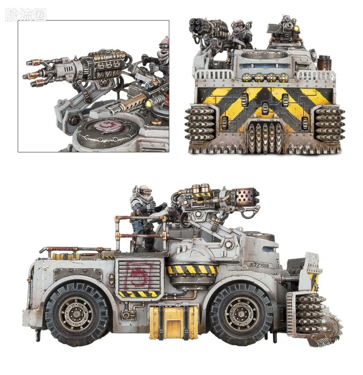 战锤40K Genestealer Cult 基因窃取者教派 7版 歌利亚碎石车 - 图片