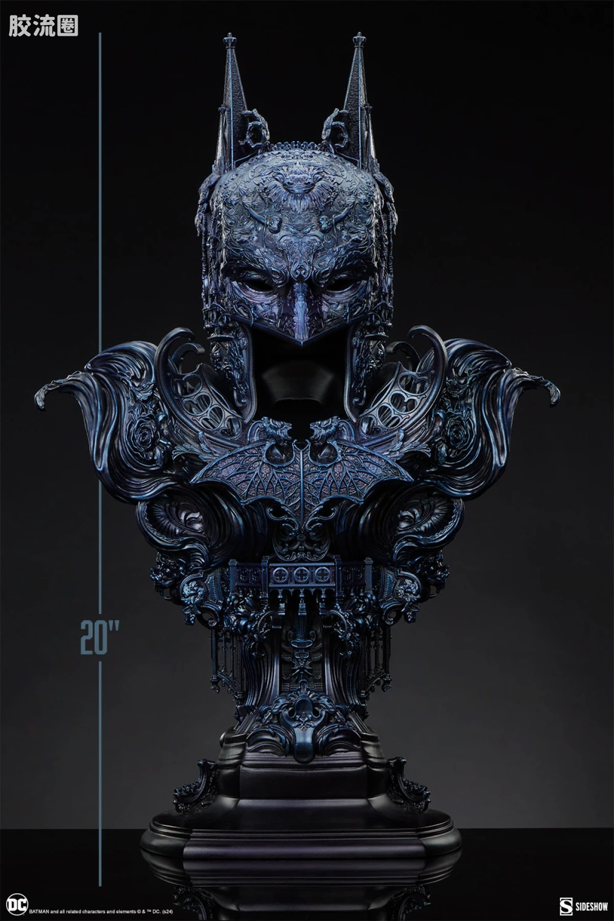 sideshow静态模型系列 Statue 哥谭之影：蝙蝠侠（蓝色版） - 图片