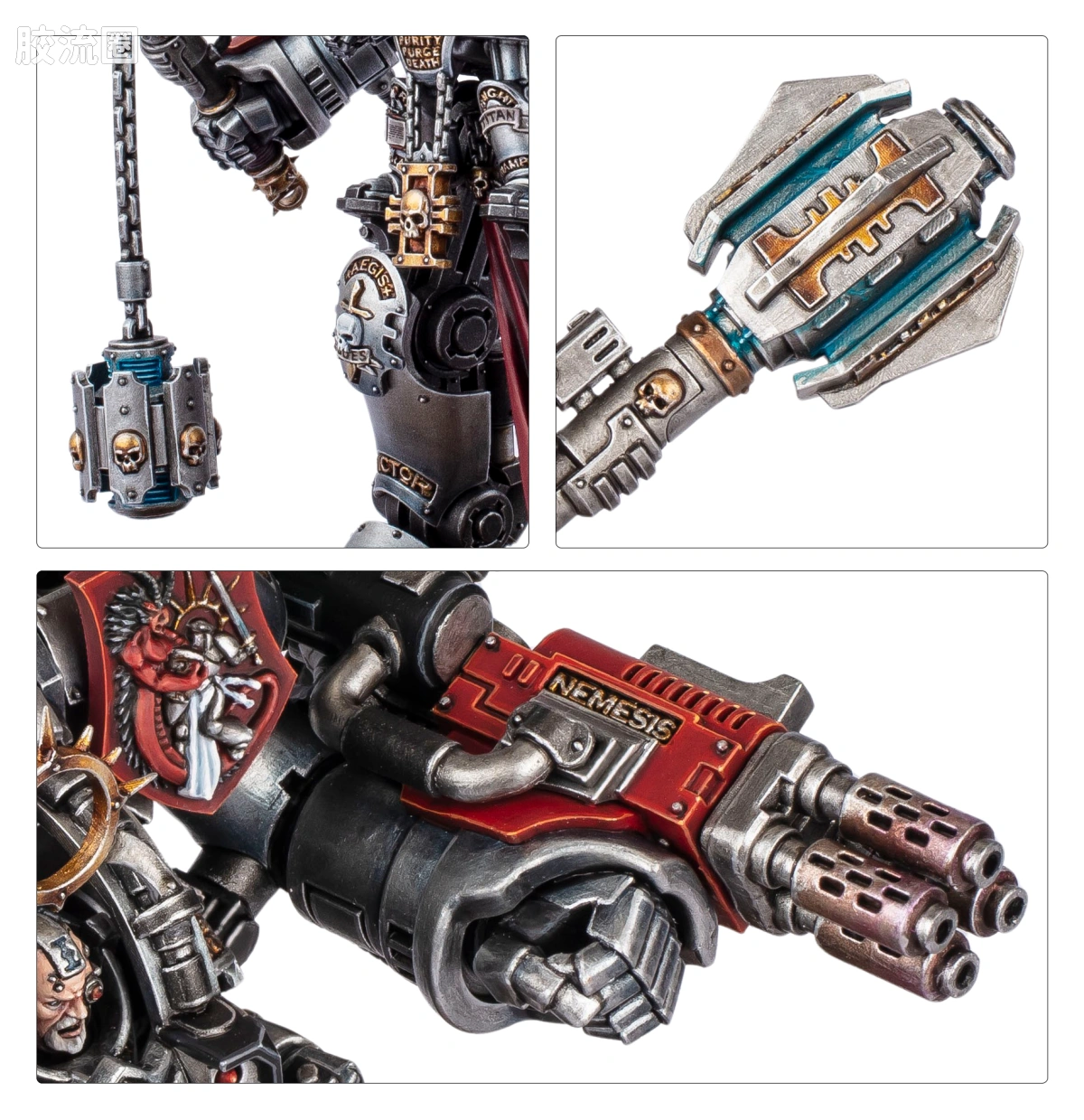 战锤40K Grey Knights 灰骑士 10版 天罚骇骑机甲附加升级 - 图片