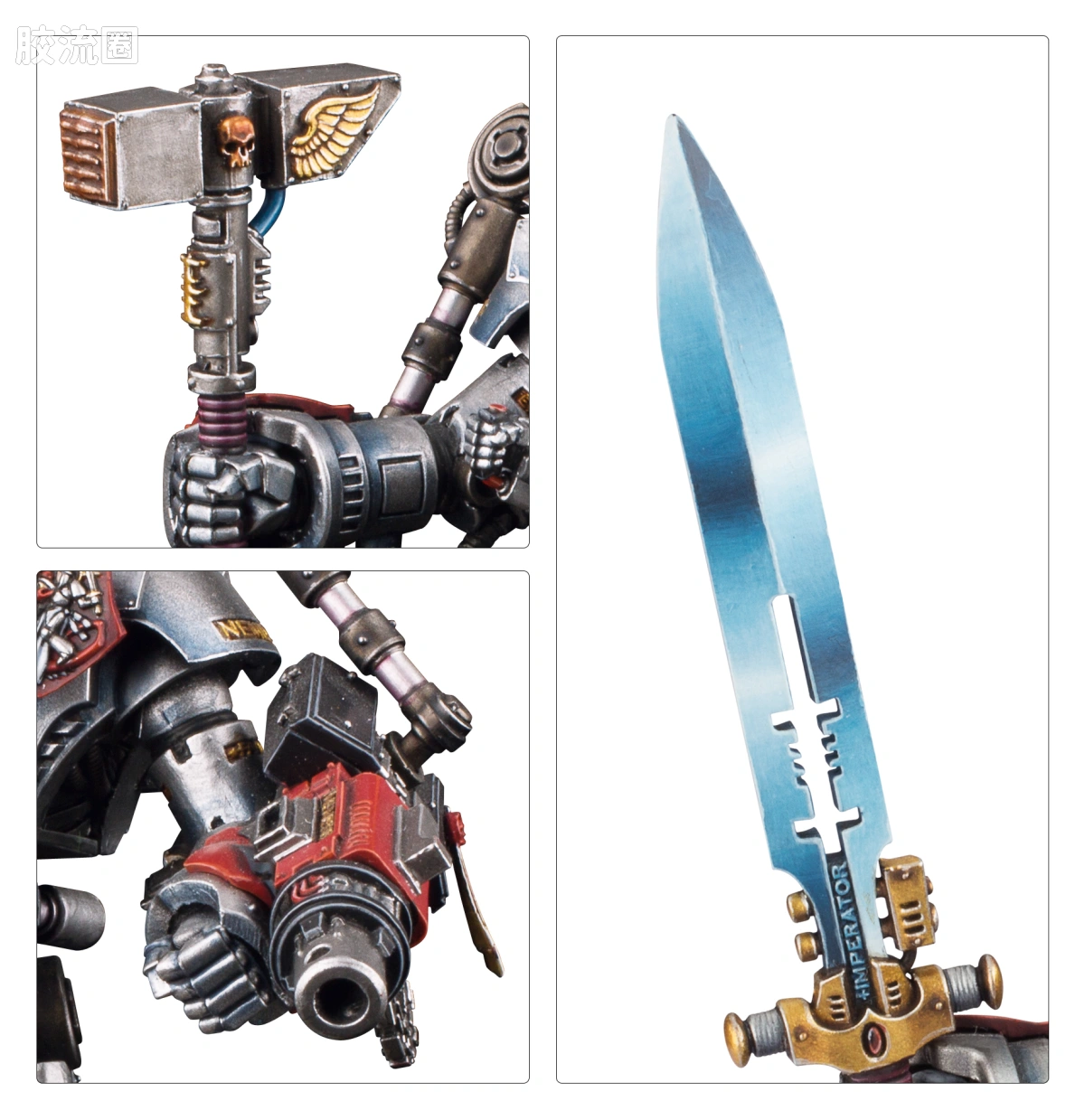 战锤40K Grey Knights 灰骑士 10版 天罚骇骑机甲附加升级 - 图片
