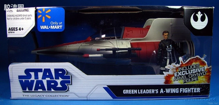 星球大战 THE LEGACY COLLECTION 载具系列 独家版 Green Leader's A-Wing Starfighter (Wal-Mart)
