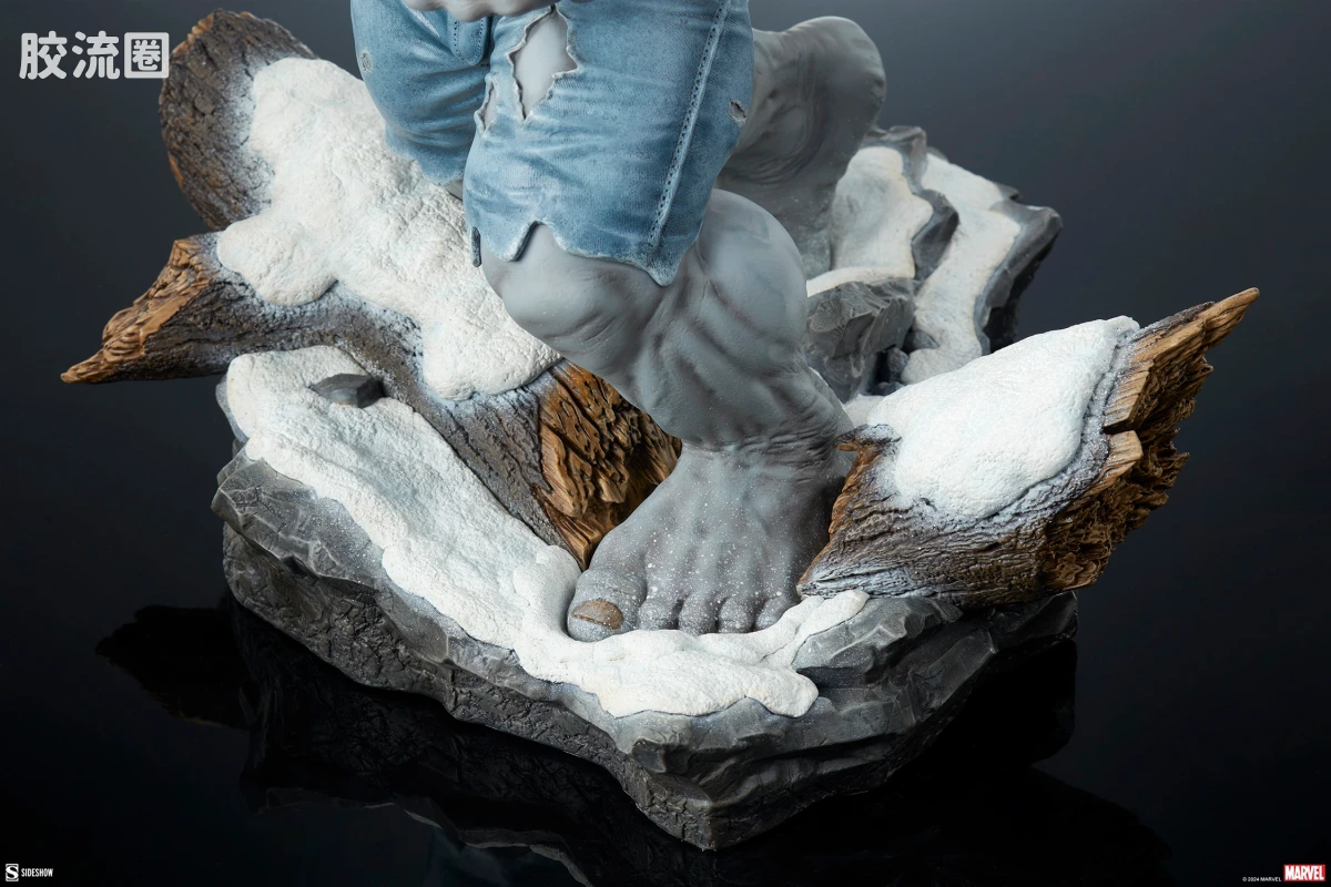 sideshow静态模型系列 Maquette 灰浩克 vs 金刚狼 - 图片