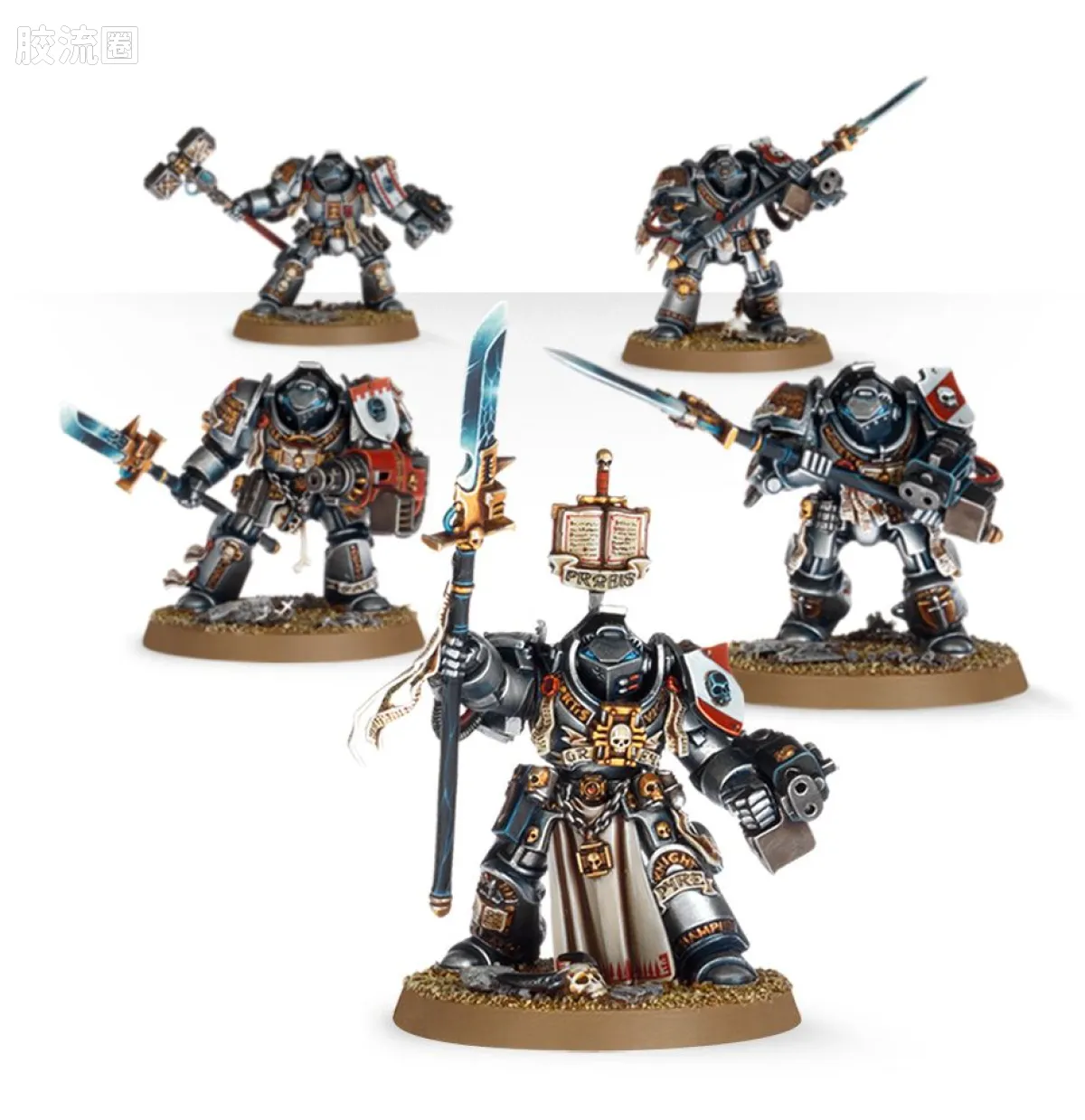 战锤40K Grey Knights 灰骑士 5版 兄弟会终结者小队 - 图片