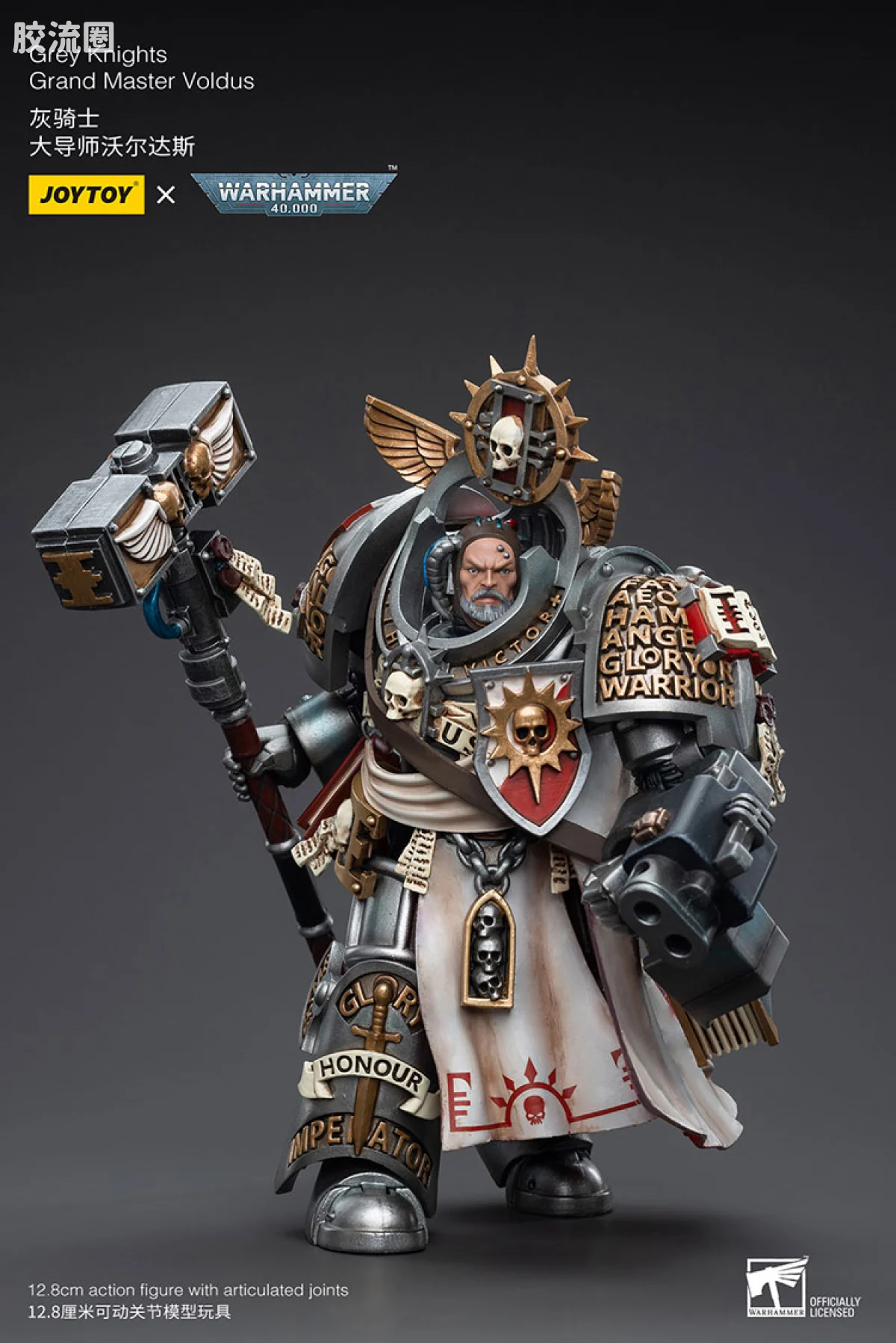 JOYTOY x 战锤40K 灰骑士 审判庭 灰骑士大导师 沃尔达斯 - 图片