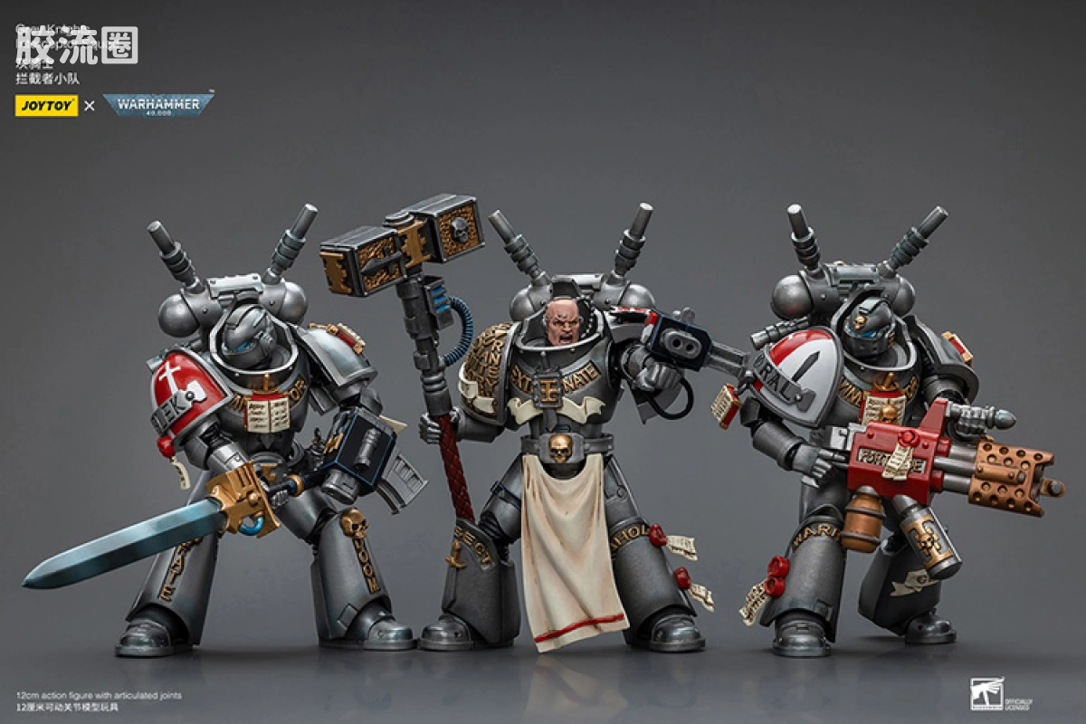 JOYTOY x 战锤40K 灰骑士 审判庭 灰骑士 拦截者小队 - 图片