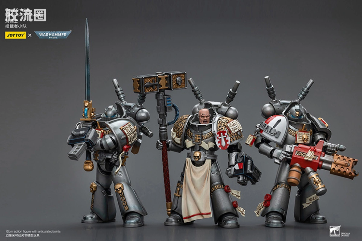 JOYTOY x 战锤40K 灰骑士 审判庭 灰骑士 拦截者小队 - 图片