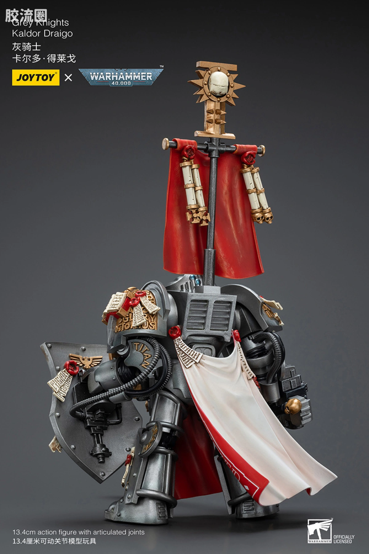 JOYTOY x 战锤40K 灰骑士 审判庭 灰骑士领主 拽哥（卡尔多.德莱格） - 图片