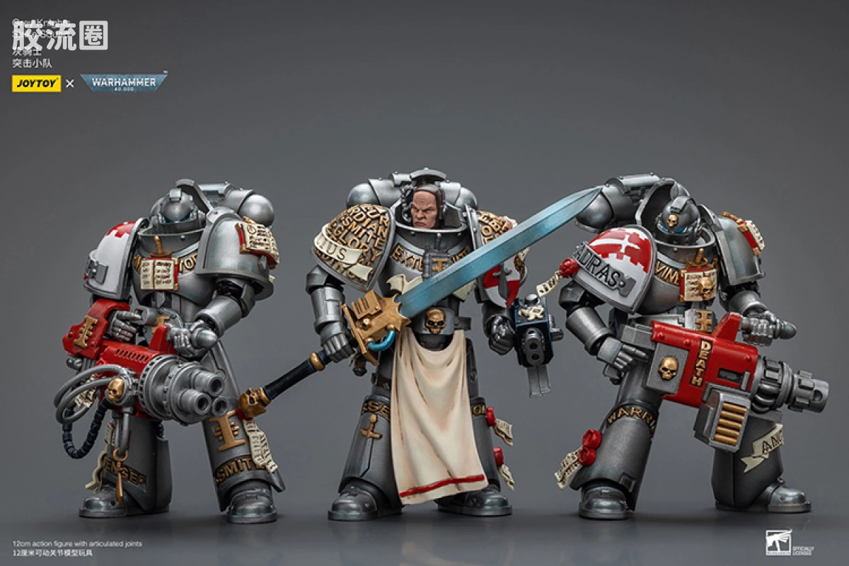 JOYTOY x 战锤40K 灰骑士 审判庭 灰骑士 突击小队 - 图片