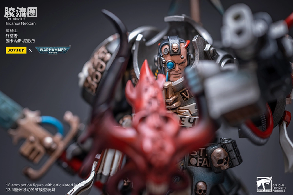 JOYTOY x 战锤40K 灰骑士 审判庭 灰骑士 终结者 因卡内斯-尼欧丹 - 图片