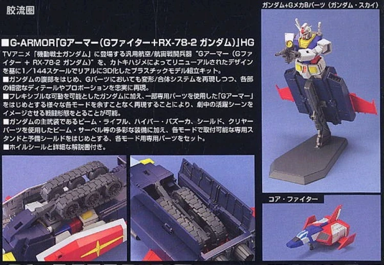 HGUC 普通版 050 G装甲（G战机 + RX-78-2 高达） - 图片