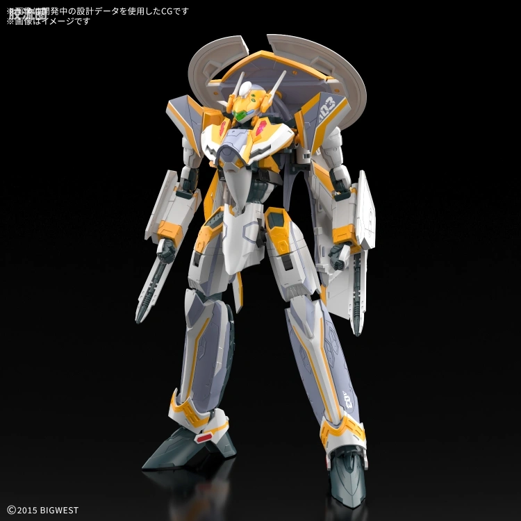 万代超时空要塞系列拼装模型 HG 1/100系列 VF-31E 齐格飞(查克･马斯坦格机) - 图片