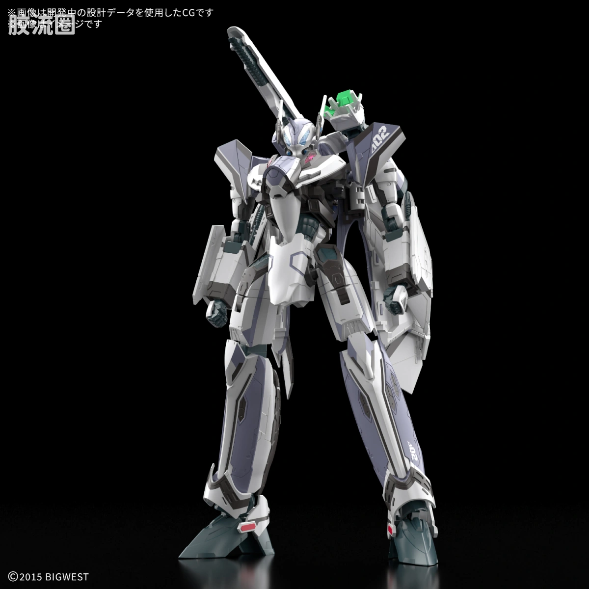 万代超时空要塞系列拼装模型 HG 1/100系列 VF-31F 齐格弗里德（梅萨·伊雷菲尔特机） - 图片