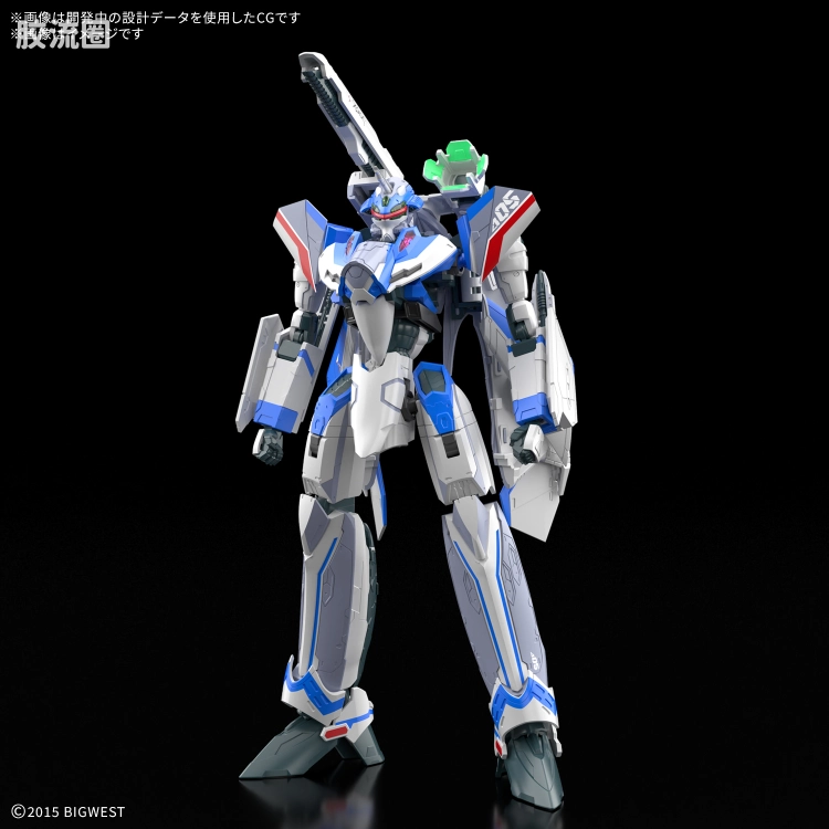 万代超时空要塞系列拼装模型 HG 1/100系列 HG 1/100 VF-31J SIEGFRIED (HAYATE IMMELMANN USE) 豪华套装 - 图片