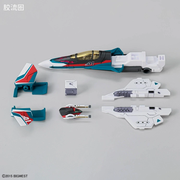 万代超时空要塞系列拼装模型 HG 1/100系列 HG 1/100 VF-31S SIEGFRIED (ARAD MÖLDERS USE) 豪华套装 - 图片