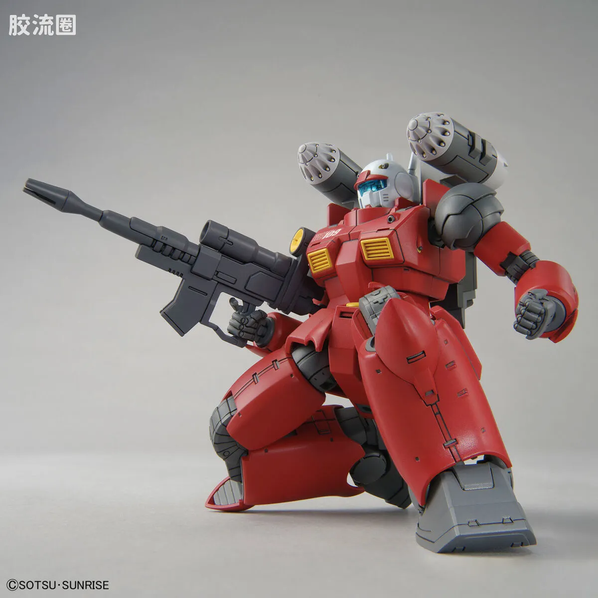 HG 高达库库鲁斯·多安的小岛剧场版 拼装模型 普通版 RX-77-02 钢加农(库库鲁斯·多安的岛版) - 图片