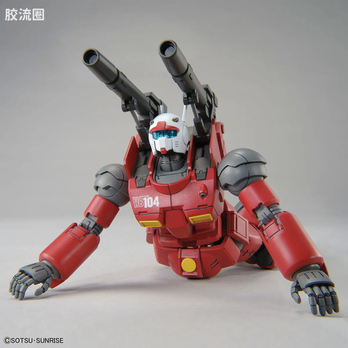 HG 高达库库鲁斯·多安的小岛剧场版 拼装模型 普通版 RX-77-02 钢加农(库库鲁斯·多安的岛版) - 图片