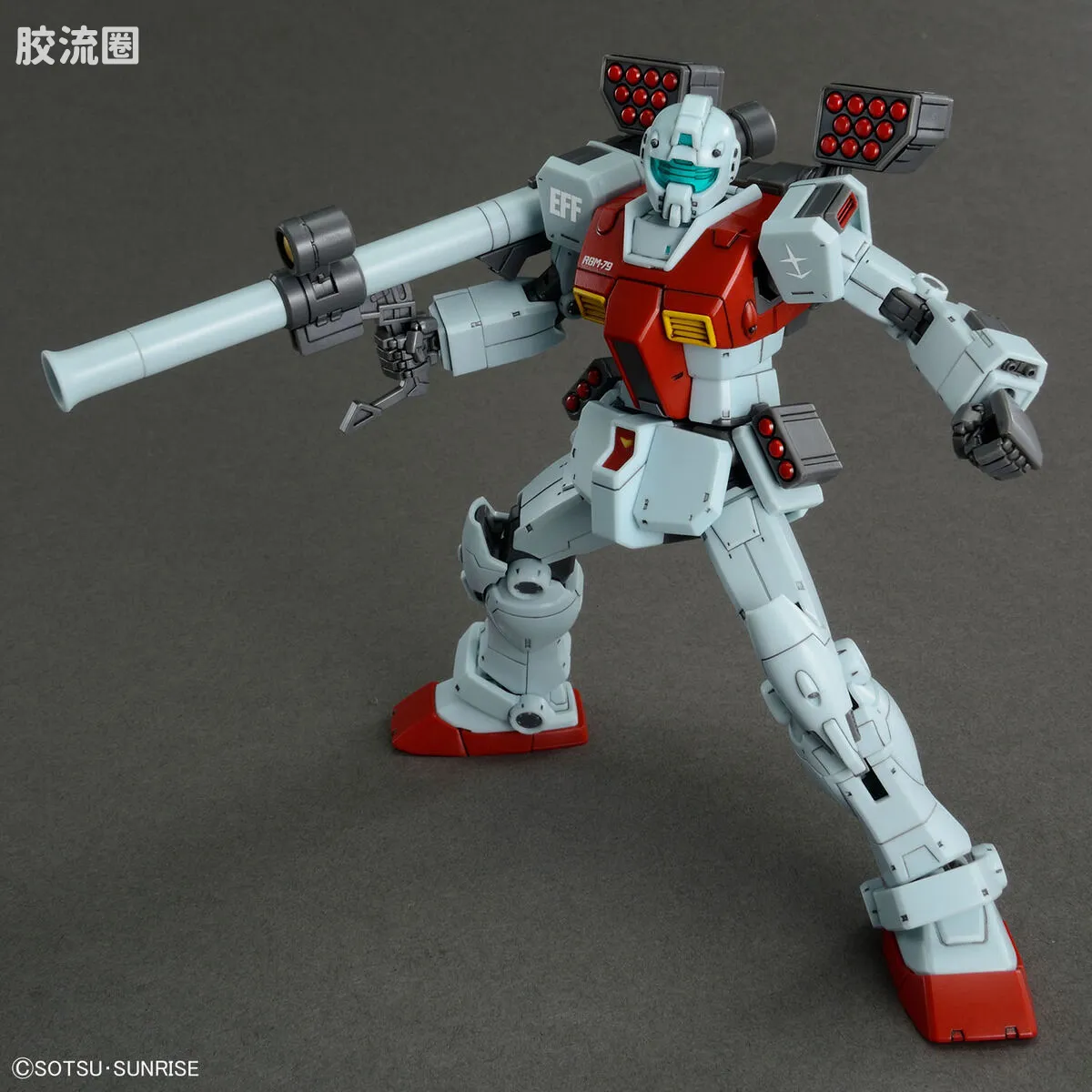 HG 高达The Origin 普通版 RGM-79 吉姆(肩部加农炮/导弹舱装备) - 图片