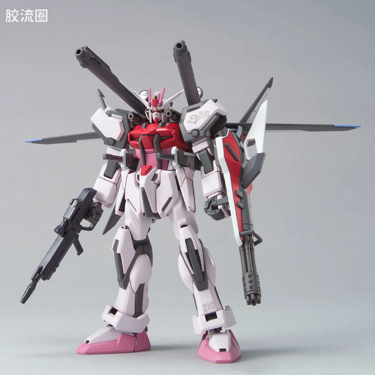 机动战士高达SEED HG SEED MSV 01 MBF-02+P202QX 强袭嫣红I.W.S.P. - 图片