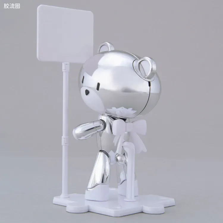 钢普拉Build 综合 HG PETIT'GGUY 其他限定版 小熊霸 银色电镀&标语板 - 图片