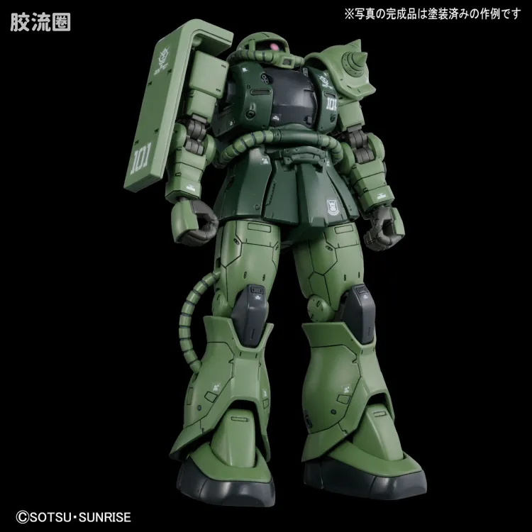 HG 高达The Origin 其他限定版 MS-06 扎古II C-6/R6 DIY白色涂装模型 - 图片