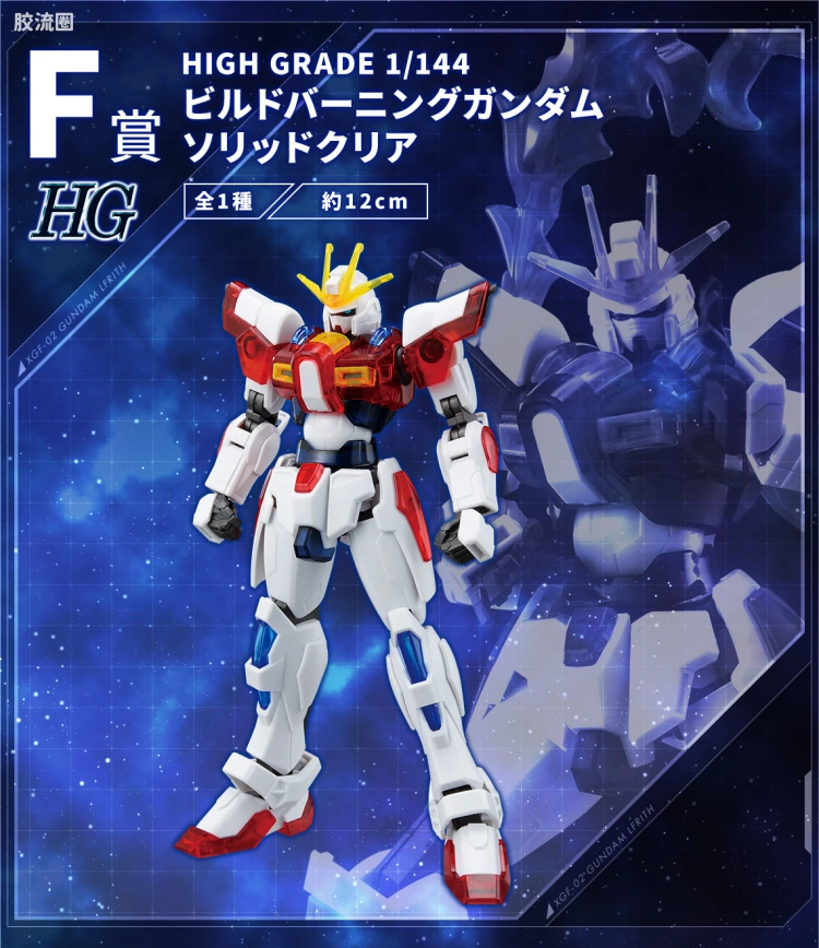 钢普拉Build 综合 其他限定版 HGBF 创制燃焰高达 一番赏F赏 实色透明版