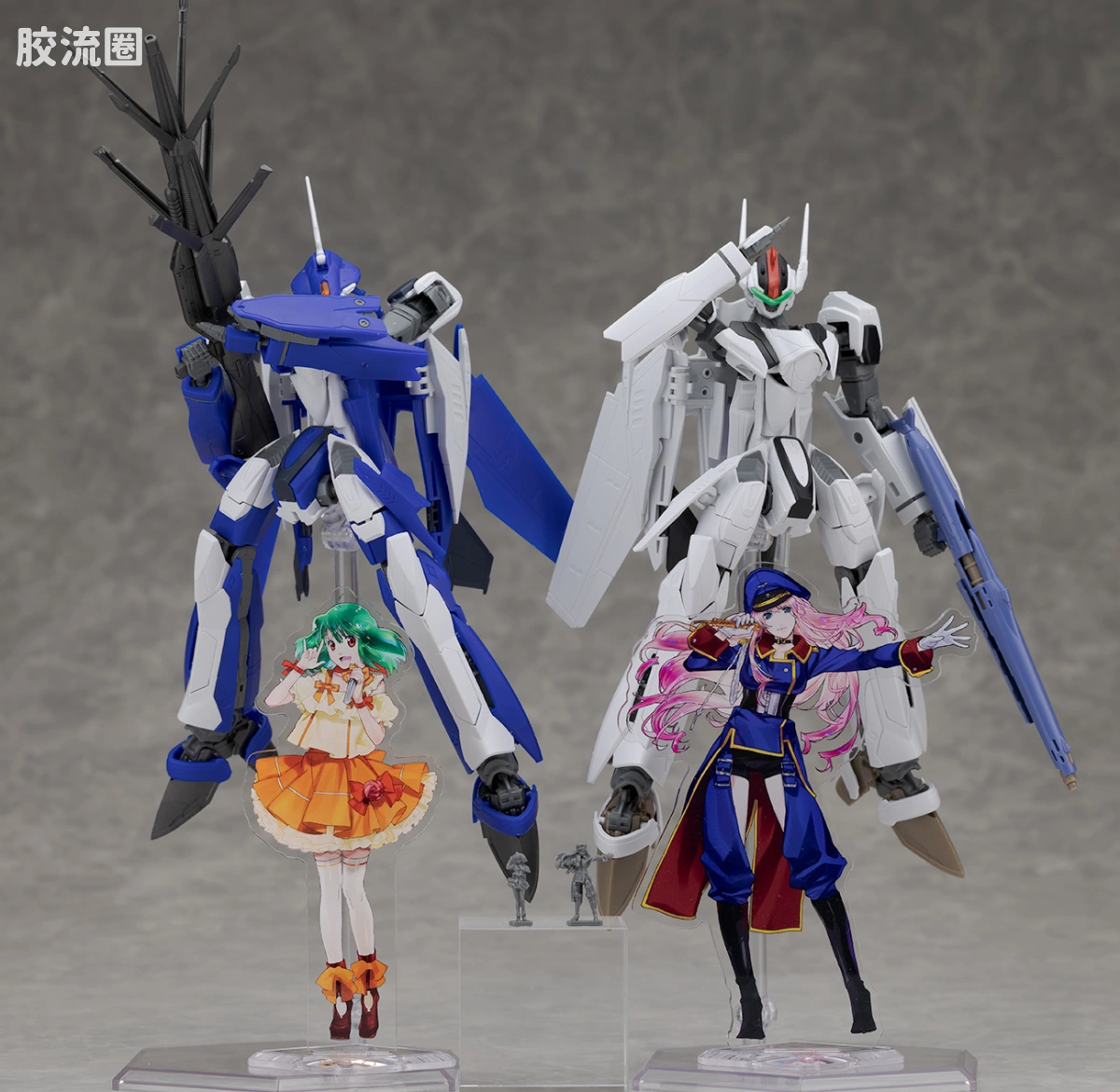 万代超时空要塞系列拼装模型 HG 1/100系列 HG 1/100 VF-25G MESSIAH VALKYRIE MICHAEL CUSTOM 豪华套装 - 图片