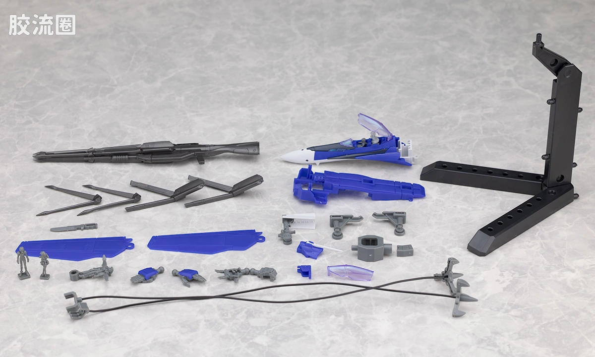 万代超时空要塞系列拼装模型 HG 1/100系列 HG 1/100 VF-25G MESSIAH VALKYRIE MICHAEL CUSTOM 豪华套装 - 图片