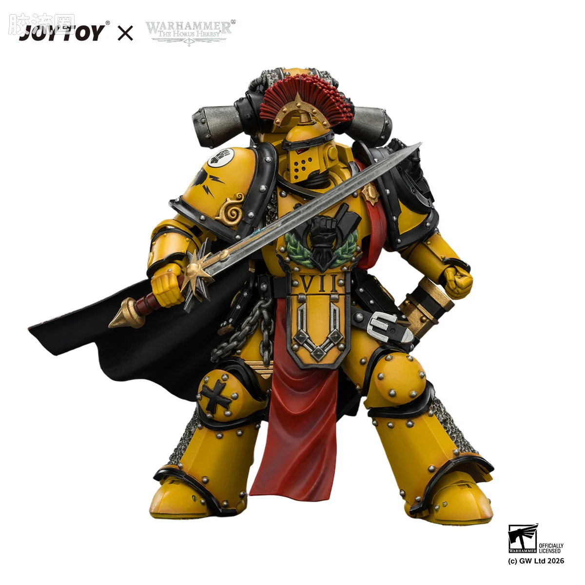 JOYTOY x 战锤40K 帝国之拳/黑色圣堂 HH帝国之拳 MK3执政官（动力剑＆爆矢手枪）