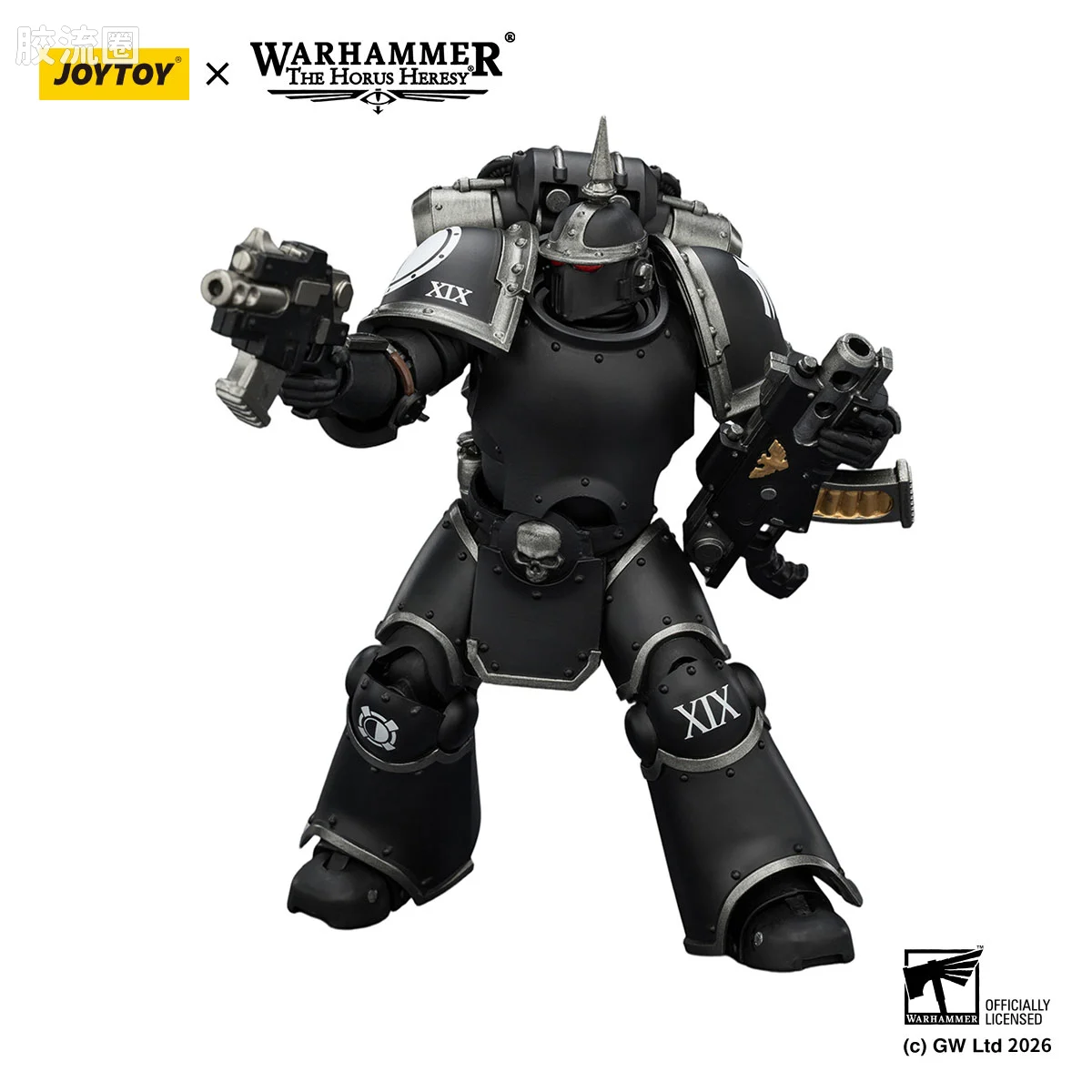 JOYTOY x 战锤40K null HH暗鸦守卫 MK III型战术军团士兵 配备爆矢枪和爆矢手枪