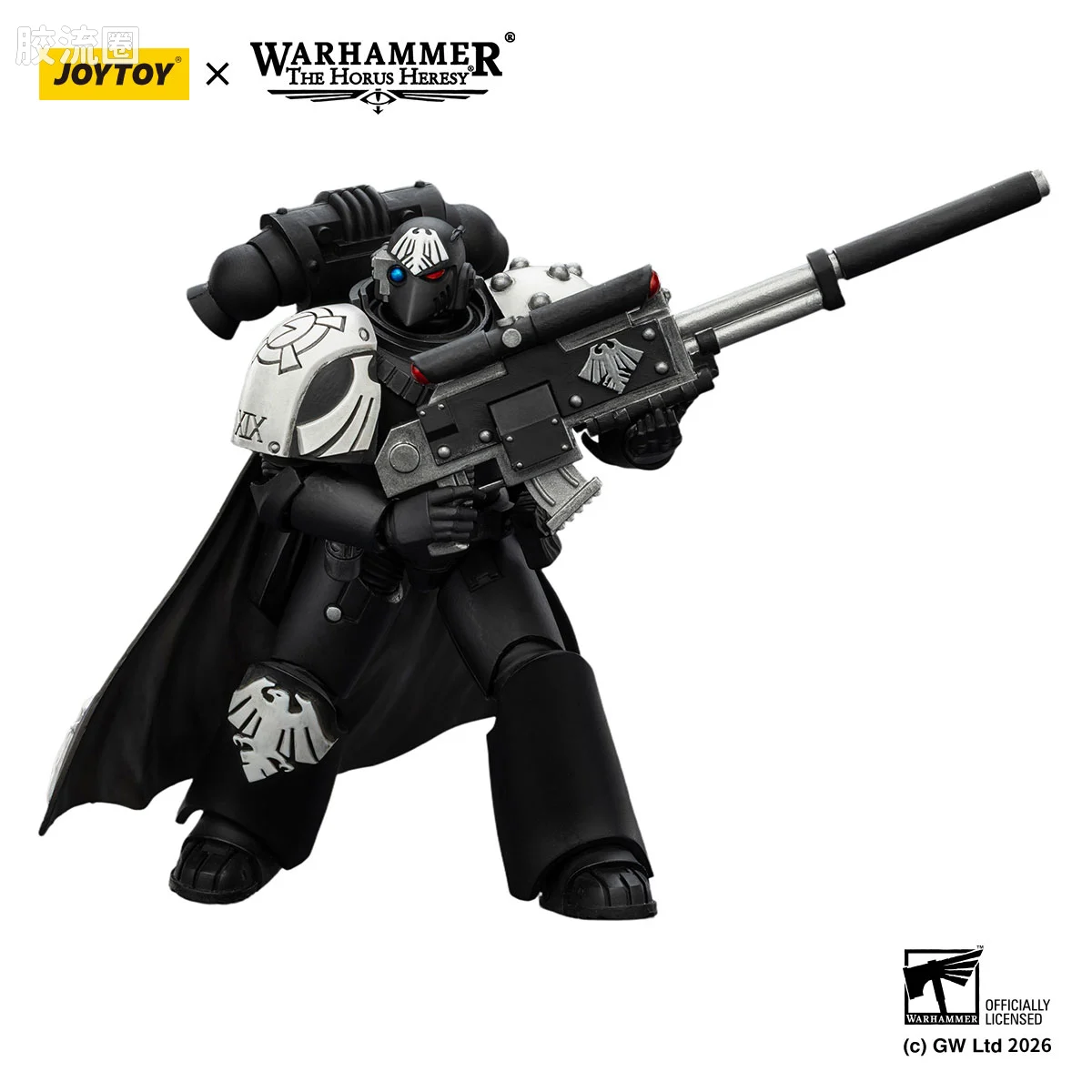 JOYTOY x 战锤40K null HH暗鸦守卫 摩尔戴斯暗影军士 配备复仇爆矢步枪