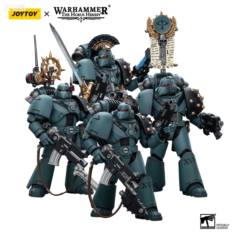 JOYTOY x 战锤40K 荷鲁斯之子 战团 HH荷鲁斯之子 MKVI战术小队4人组