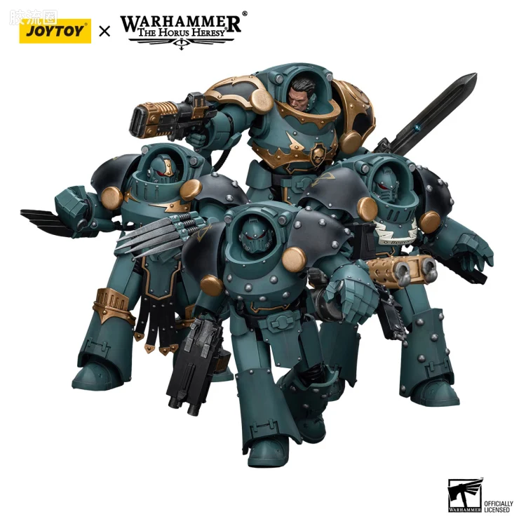 JOYTOY x 战锤40K 荷鲁斯之子 战团 HH荷鲁斯之子冥府型终结者小队
