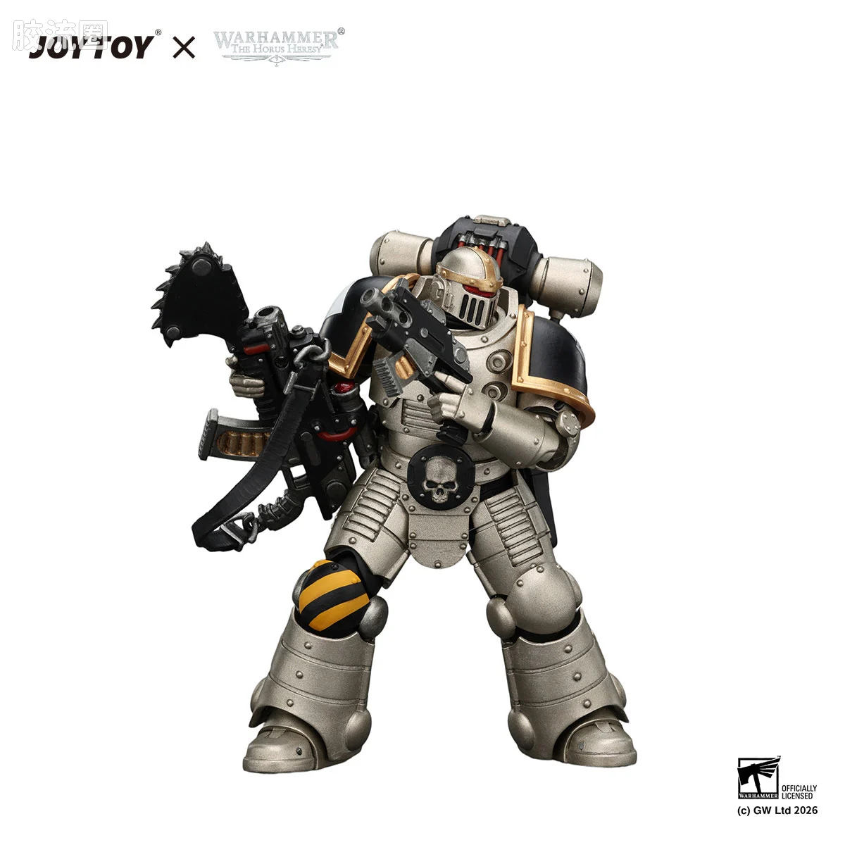 JOYTOY x 战锤40K null HH钢铁勇士 MK2军团士兵3 配备爆矢枪和爆矢手枪
