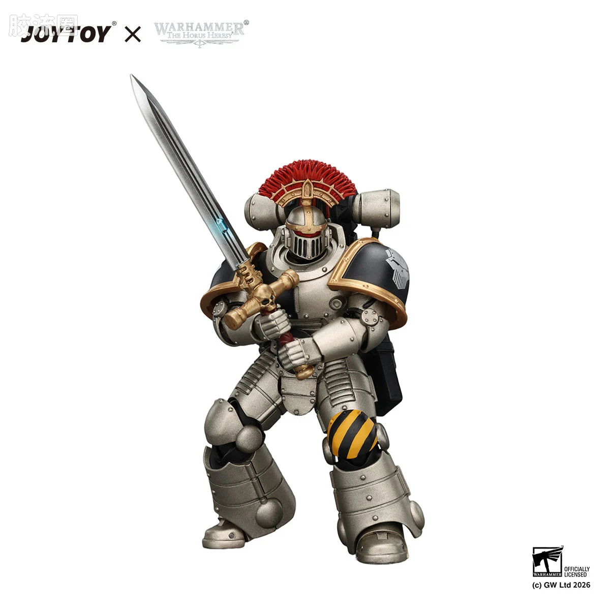 JOYTOY x 战锤40K null HH钢铁勇士 MK2战术军士 配备能量剑，爆矢手枪和等离子手枪
