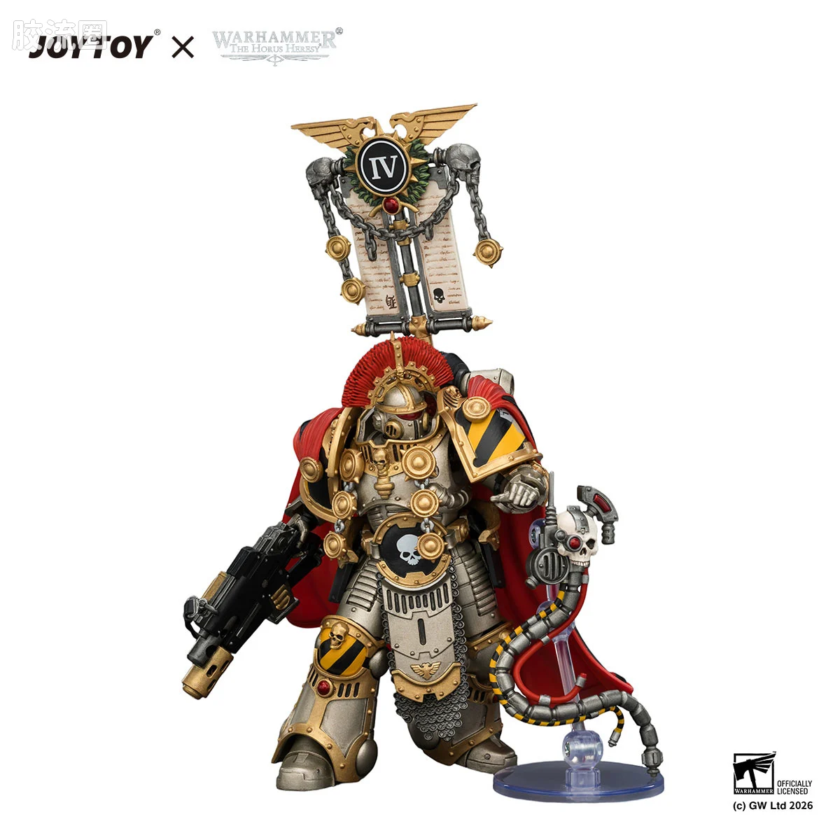JOYTOY x 战锤40K null HH钢铁勇士 百夫长 配备重型动力锤与复合热熔枪